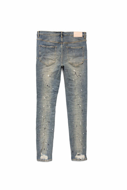 Purple Brand Mid Indigo Destroy Paint Blue