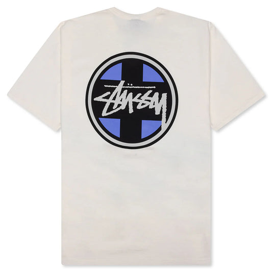 Stussy Cross Dot Pigment Dyed Tee Natural
