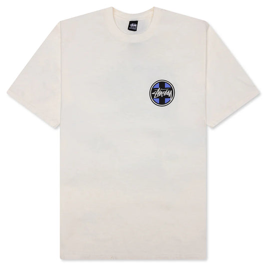 Stussy Cross Dot Pigment Dyed Tee Natural