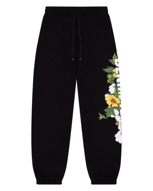 Denim Tears Floral Logo Sweatpant Black-Empxre Boutique