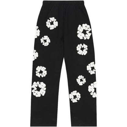 Denim Tears Cotton Wreath Baggy Sweatpants Black-Empxre Boutique