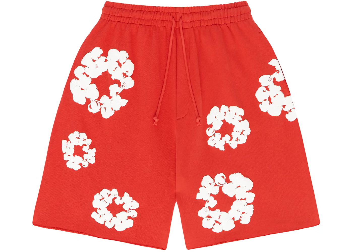 Denim Tears Cotton Wreath Sweatshorts Red