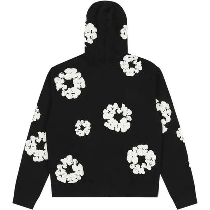 Denim Tears Cotton Wreath Zip Hoodie Black