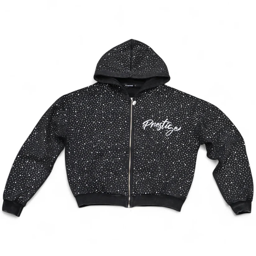 Prestige Diamond Hoodie Black-Empxre Boutique