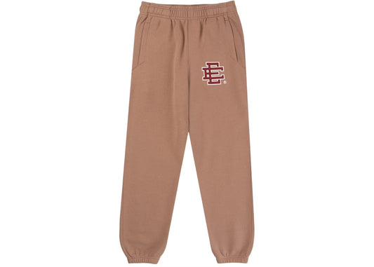 Eric Emanuel Basic Sweatpant Flare Brown With Brick Red
