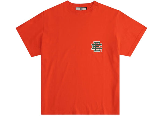 Eric Emanuel Basic T Shirt Orange with Green