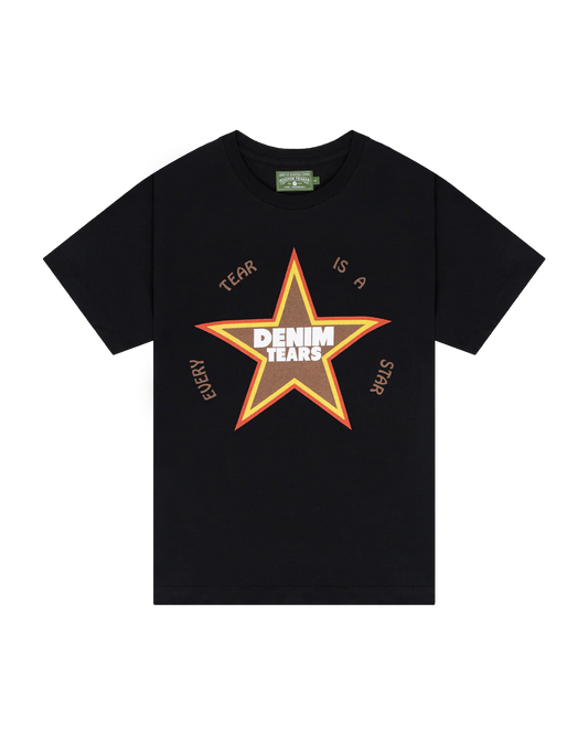 Denim Tears Every Tear Is A Star Tee Black