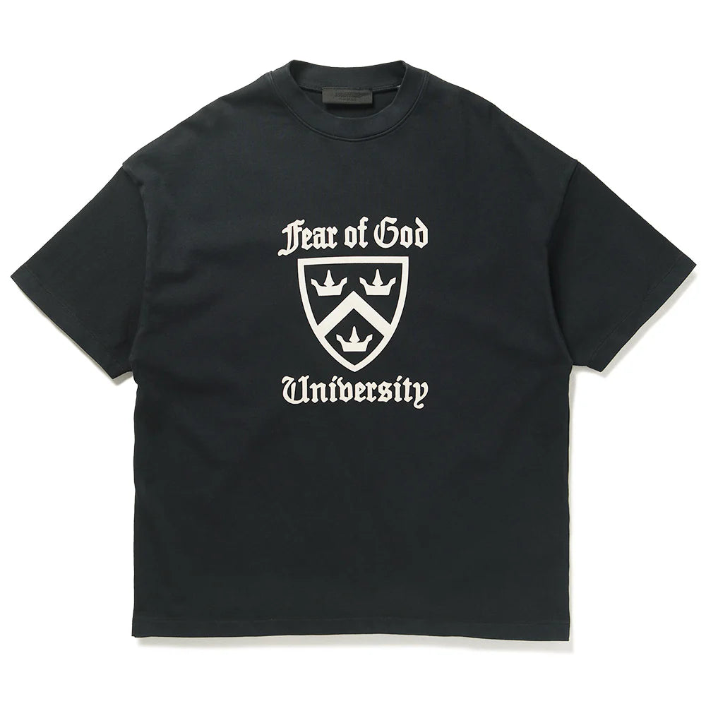Essentials Heavy Crew Neck Tee University Black-Empxre Boutique