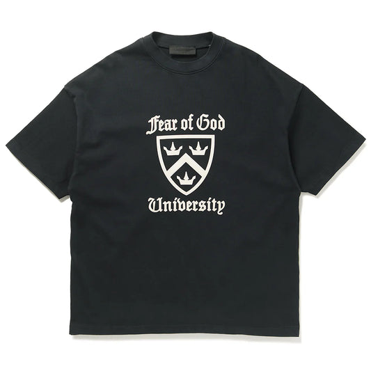 Essentials Heavy Crew Neck Tee University Black-Empxre Boutique