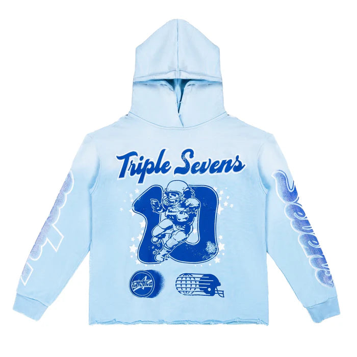 Triple Sevens All Star Football Blue Hoodie-Empxre Boutique