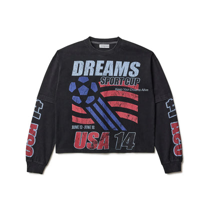 Vale Forever USA 14 Faded Black Longsleeve-Empxre Boutique