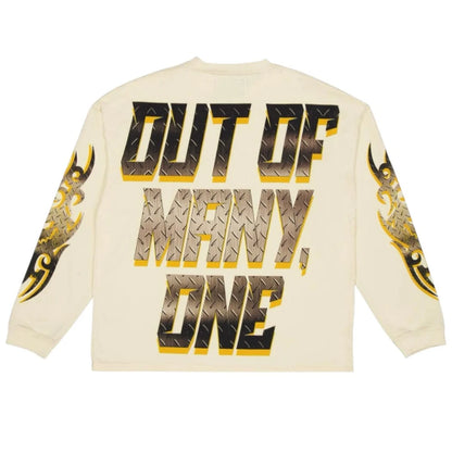 Godspeed Steel Sharpens Steel Longsleeve Bone-Empxre Boutique