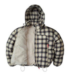 GV Gallery Raspberry Hills Plaid Puffer-Empxre Boutique