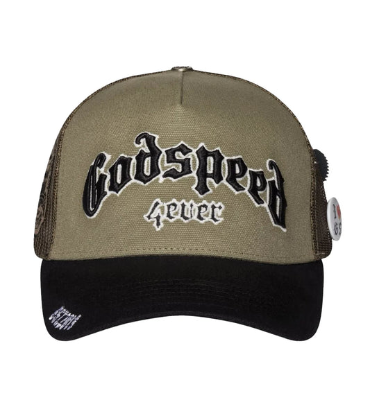 Godspeed Forever Trucker Olive-Empxre Boutique