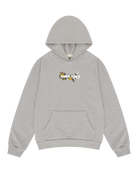 Denim Tears Embroidered Floral Logo Hoodie Grey-Empxre Boutique