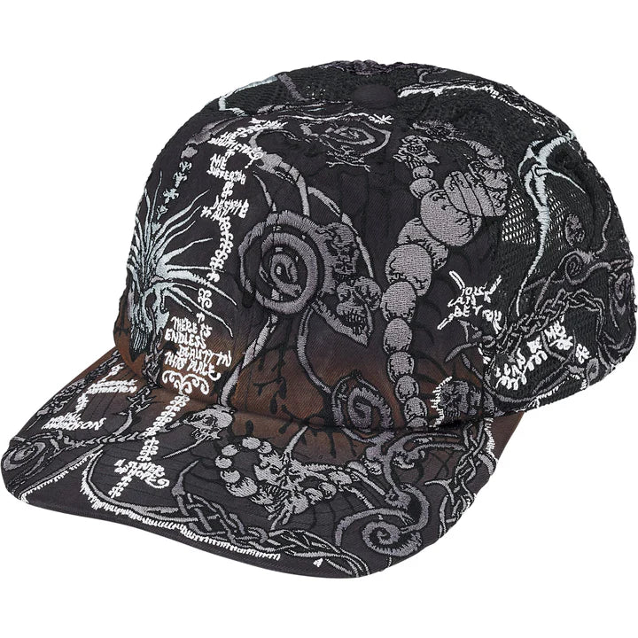 Supreme Wombat Embroidered Mesh Back 6-Panel Black – Empxre Boutique
