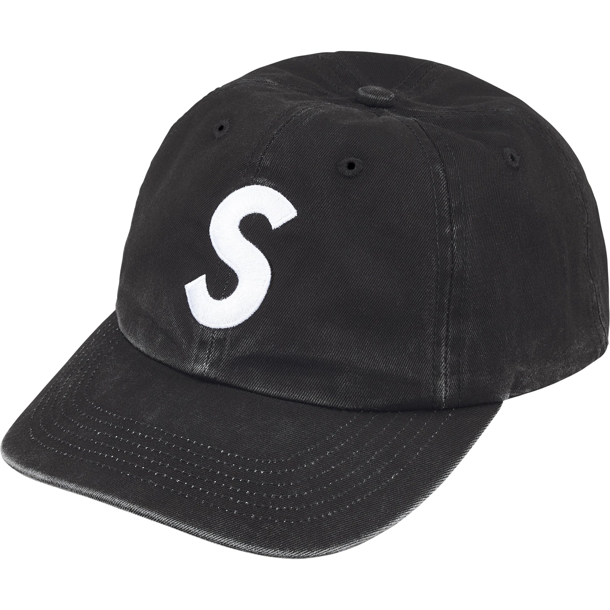 Supreme Pigment Coated 2-Tone S Logo 6-Panel Black-Empxre Boutique