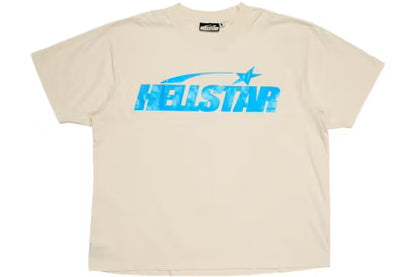 Hellstar Classic Logo Gel Tee Cream Blue
