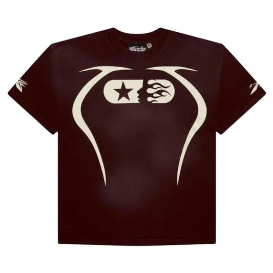 Hellstar Warm Up T Shirt Brown