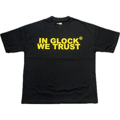 Kixkz Clothing In Glock We Trust Tee Black/Yellow-Empxre Boutique