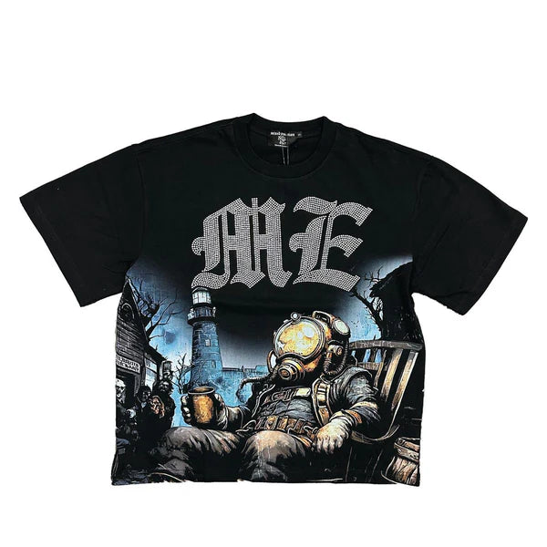Mixed Emotions Astronaut Rhinestone Tee-Empxre Boutique