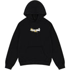 Denim Tears Embroidered Floral Logo Hoodie Black-Empxre Boutique