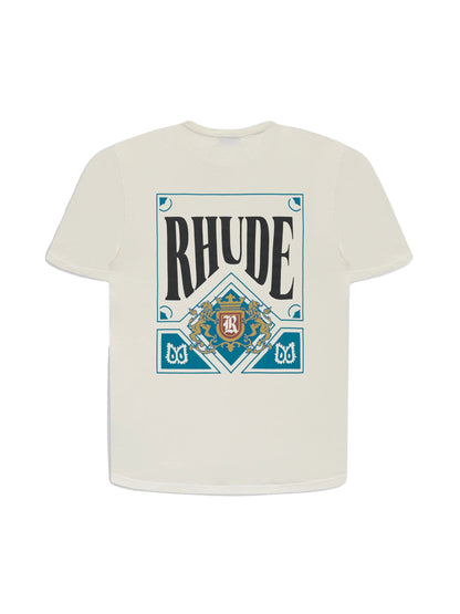 Rhude Card Tee Beige-Empxre Boutique