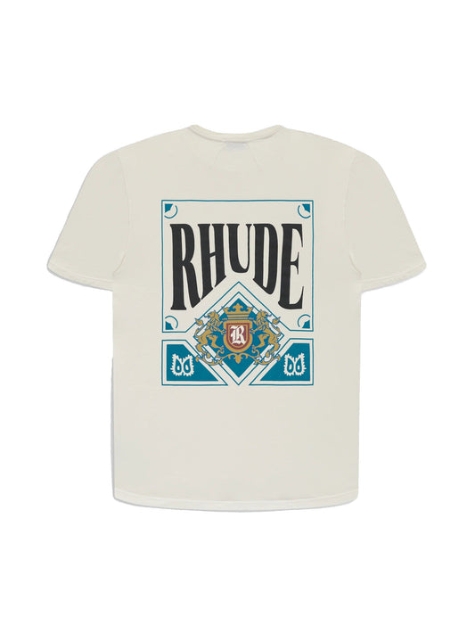 Rhude Card Tee Beige-Empxre Boutique