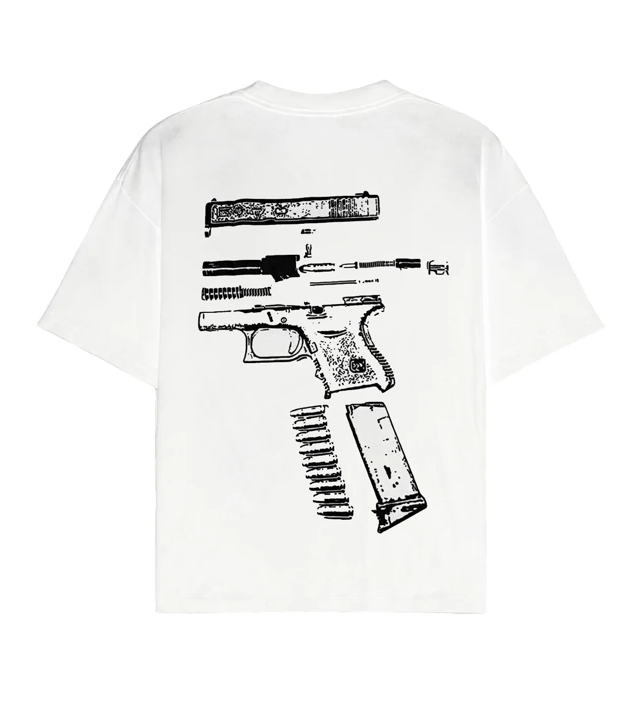 Kixkz Clothing In Glock We Trust Tee White/Black-Empxre Boutique