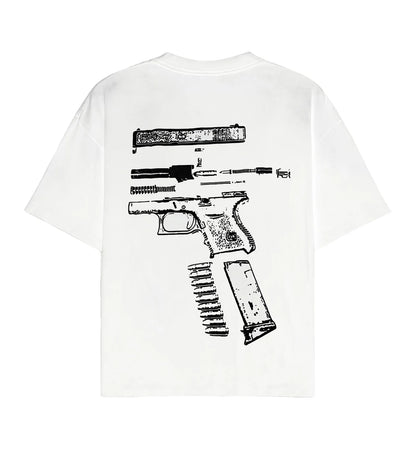 Kixkz Clothing In Glock We Trust Tee White/Black-Empxre Boutique