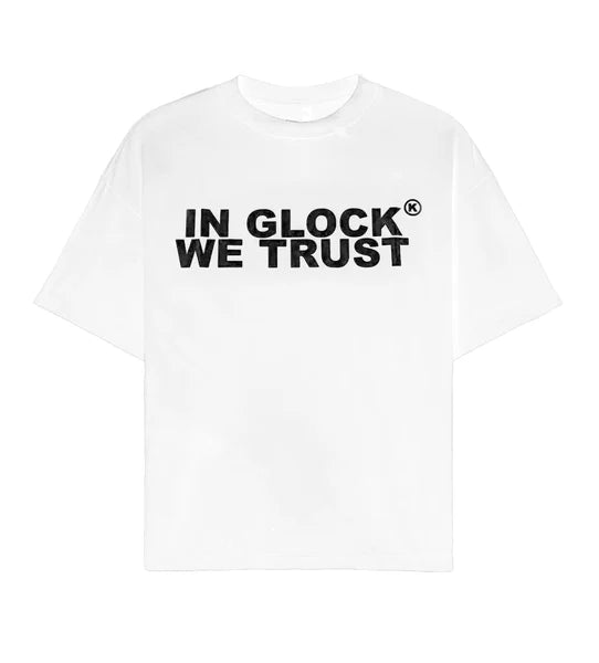 Kixkz Clothing In Glock We Trust Tee White/Black-Empxre Boutique