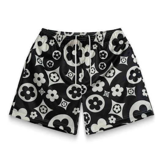 BRAVEST STUDIOS FLOWER BLACK SHORT