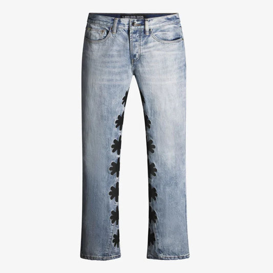 LOSTSHDWS Sun Logo Denim Black on Blue
