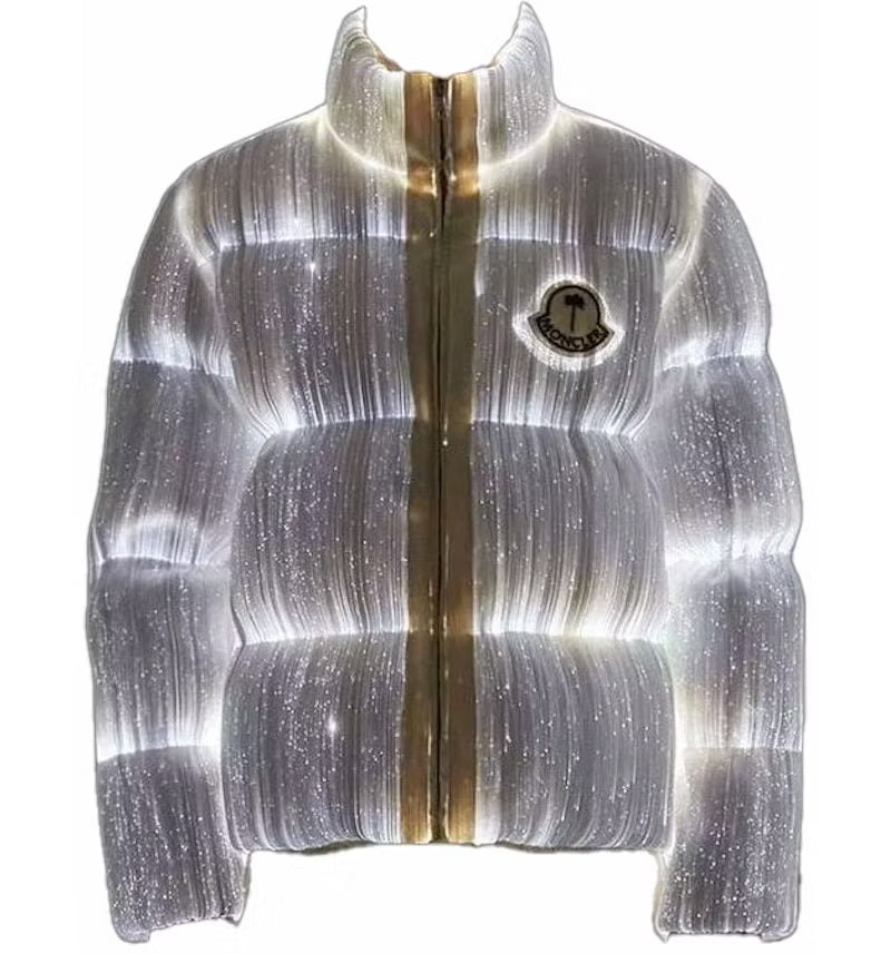 Moncler Maya 70 by Palm Angels Jacket Bright White