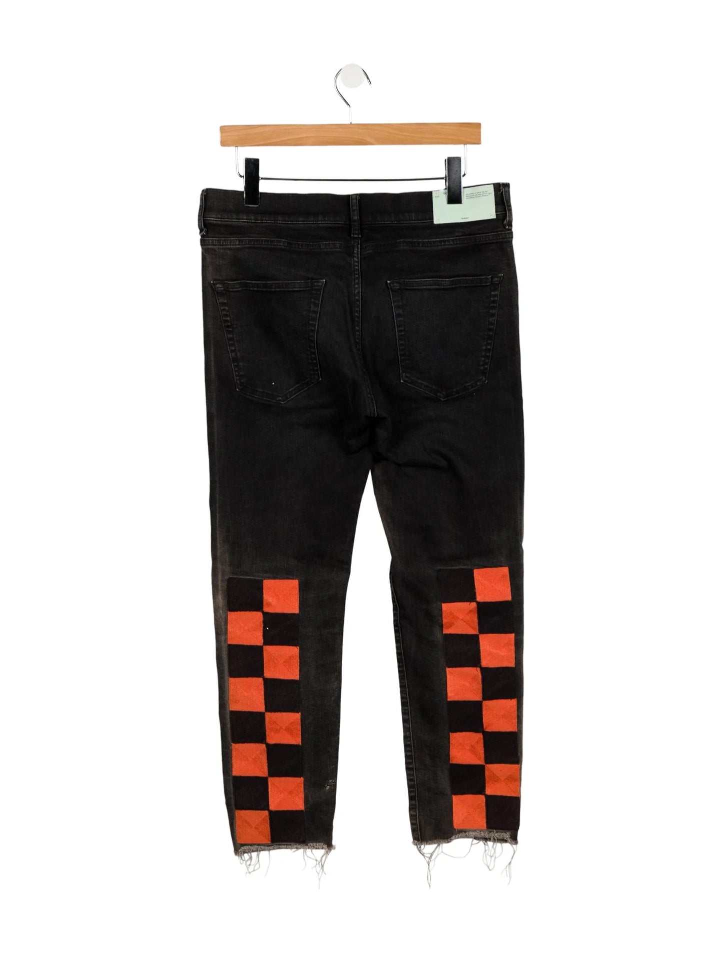 Off White 2017 Skinny Jeans Black Orange