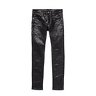 Purple Brand Patent Leather Film Skinny Jeans Black-Empxre Boutique