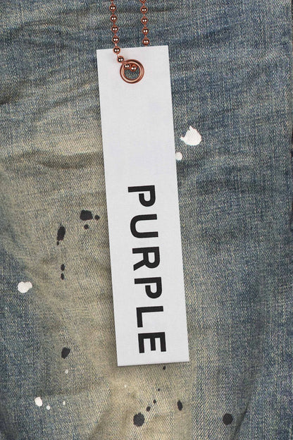 Purple Brand Mid Indigo Destroy Paint Blue