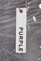 Purple Brand Painted Ripped Knee Slit Skinny Jeans Worn Grey-Empxre Boutique