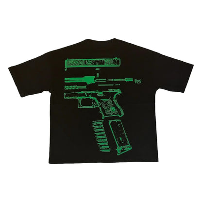 Kixkz Clothing In Glock We Trust Tee Black/Green-Empxre Boutique