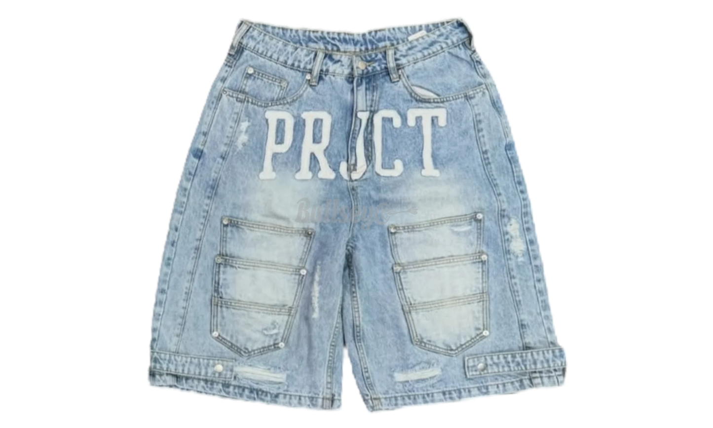 Project Capri Triple Pocket Blue Jorts