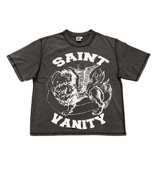 SAINT VANITY GRIFFIN GREY TEE