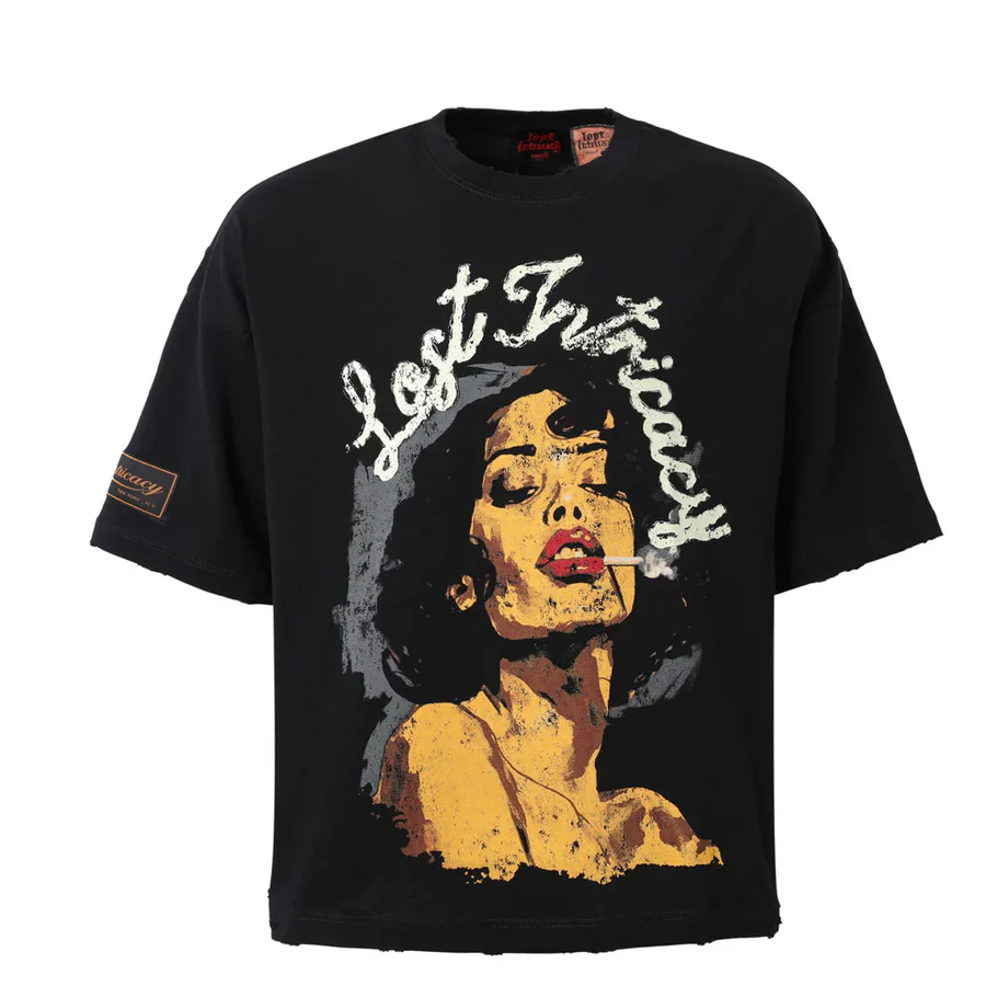 Lost Intricacy Up In Smoke Tee Black-Empxre Boutique