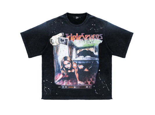 Triple Sevens	Triple Camera Tee Black