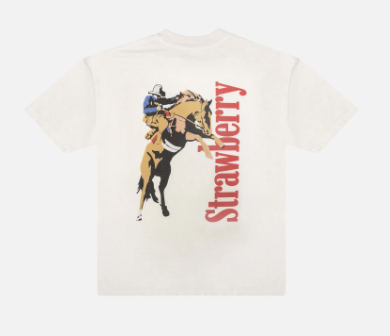 Strawberry Cowboy T Shirt White