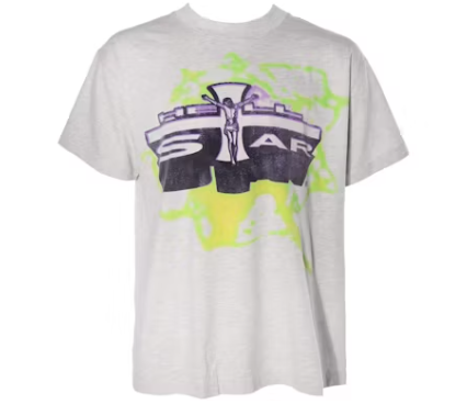 Hellstar Studios Jesus Emblem Tee Grey-Empxre Boutique