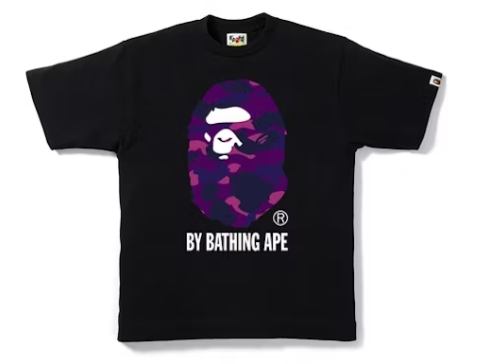 BAPE COLOR CAMO BY BATHING APE TEE Black Purple-Empxre Boutique