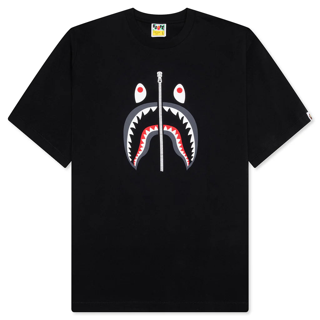 BAPE ABC Camo Shark Tee Black
