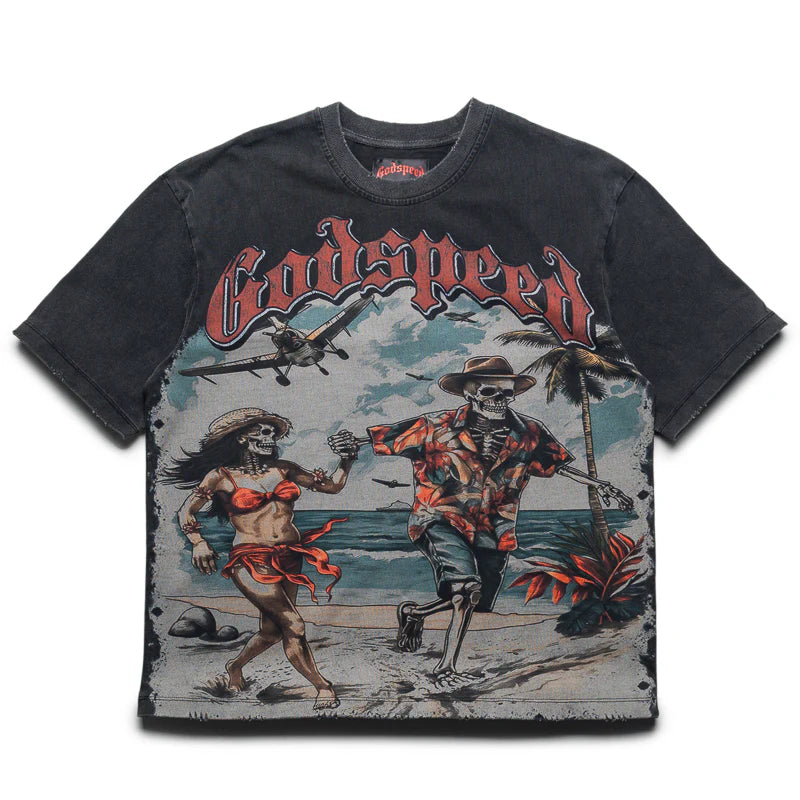 Godspeed Chasing Aloha Tee Black-Empxre Boutique