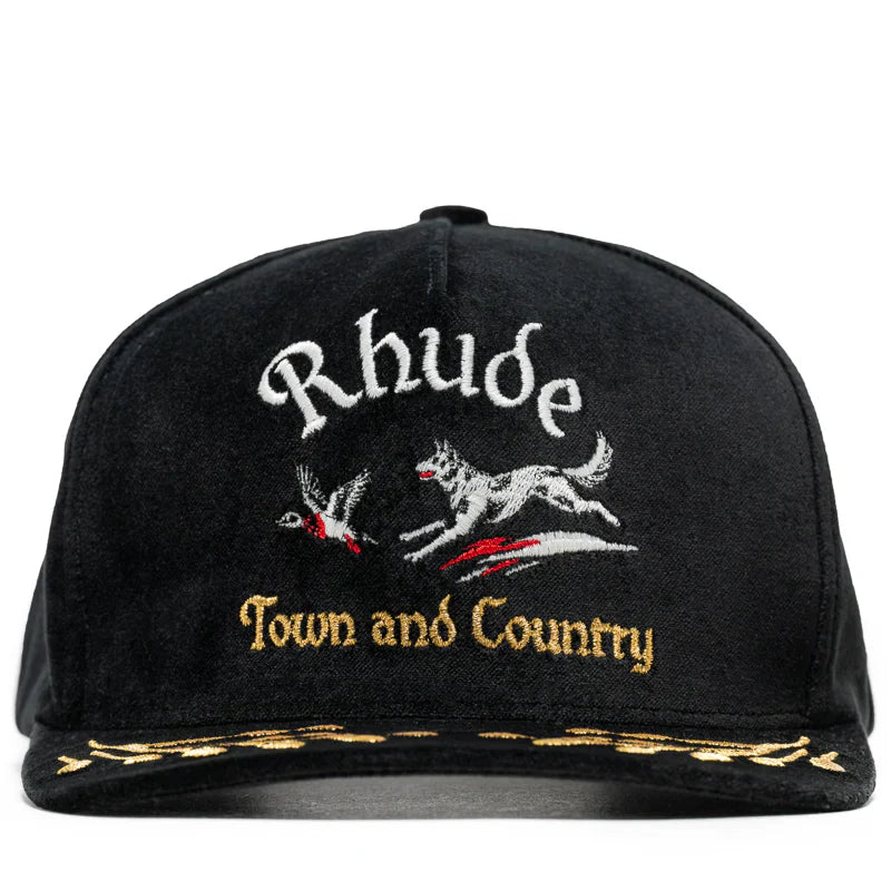 Rhude Wine Country Souvenir Hat Black-Empxre Boutique