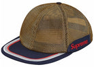 Supreme Metallic Mesh 6 Panel Hat Gold
